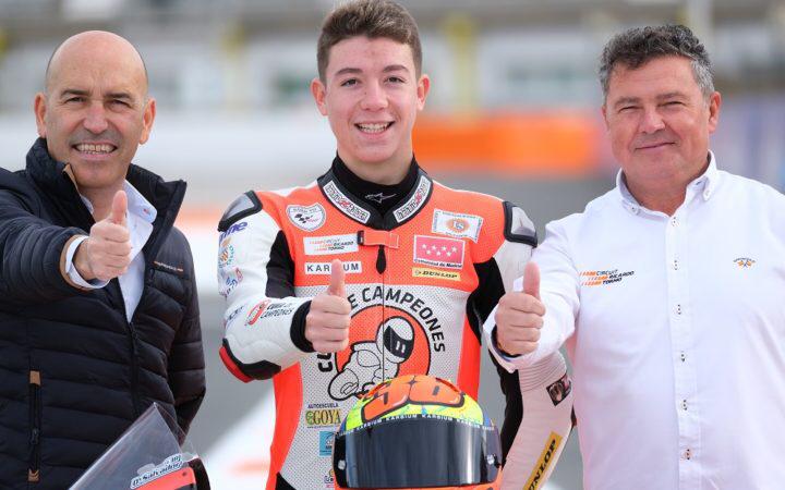 El piloto velillero David Salvador, renueva con Cuna de Campeones y tendrá una KTM Moto3 en 2020