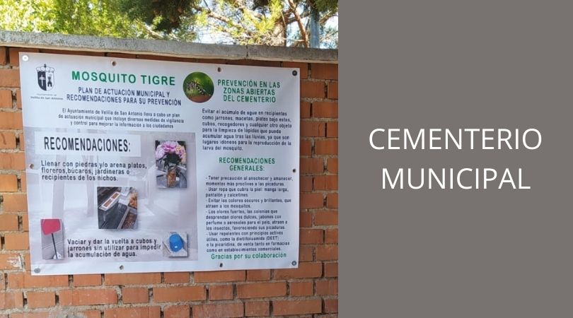 Buenas prácticas para evitar la proliferación del mosquito tigre en el cementerio