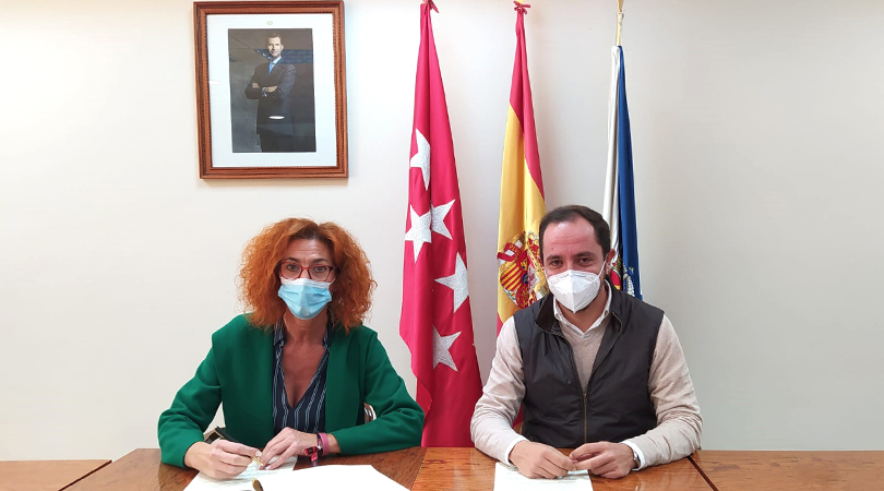 Firma de convenio entre el Ayuntamiento y el IMIDRA para la implantación de la nueva zona verde en el sector XXIII