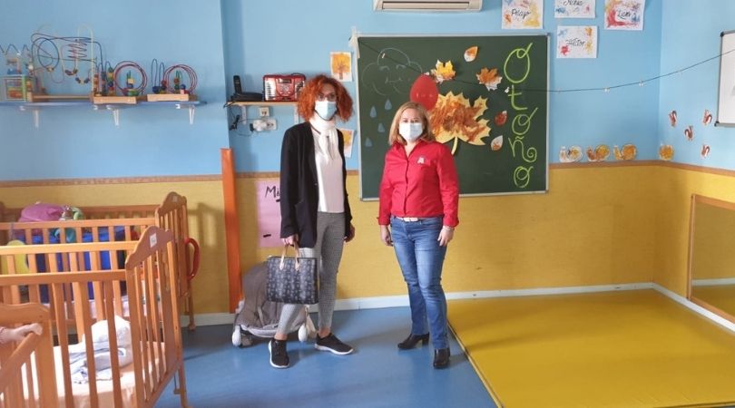 La alcaldesa visitó las Escuelas Infantiles Velilla