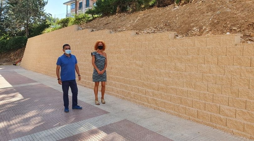 Finalizan las obras del muro de las instalaciones deportivas municipales