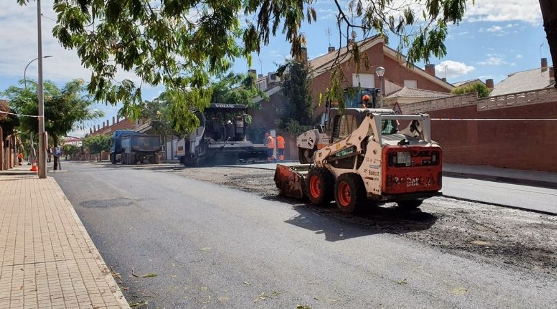 Las obras de asfaltado avanzan a buen ritmo