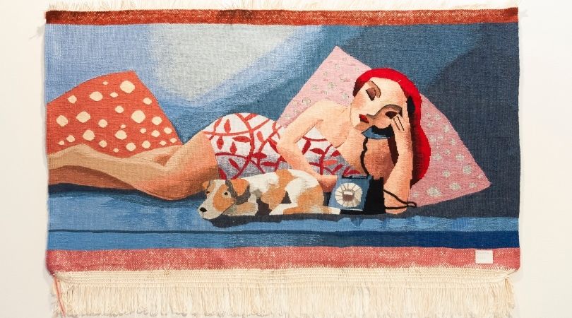 Exposición de tapices de la Asociación de Mujeres Alto Lizo