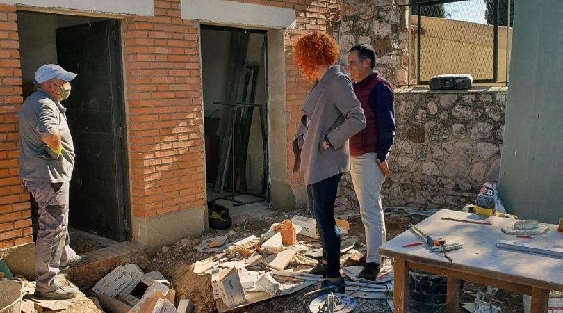 Obras para la instalación de aseos en el cementerio municipal