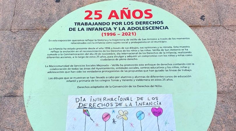 Exposición al aire libre “25 años promocionando los Derechos de la Infancia”