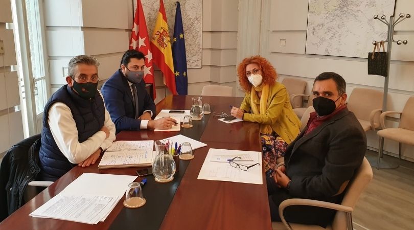 La alcaldesa y el concejal de Transportes se han reunido con el viceconsejero de Transportes de la Comunidad de Madrid