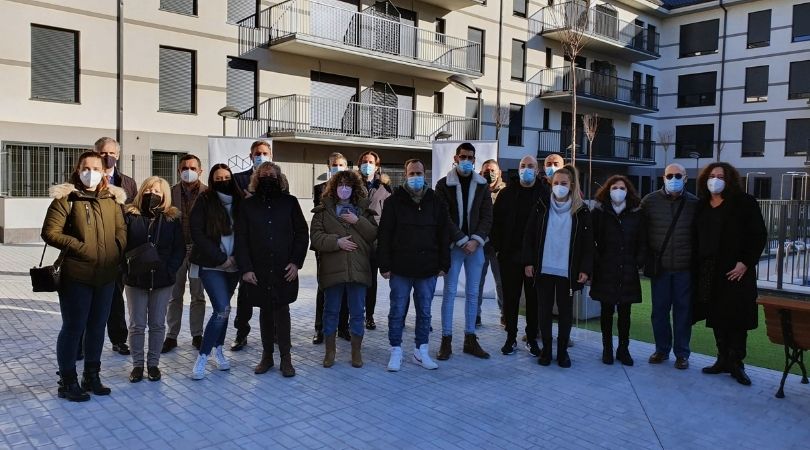 Acto de entrega de promoción de viviendas de la calle Viena, 2