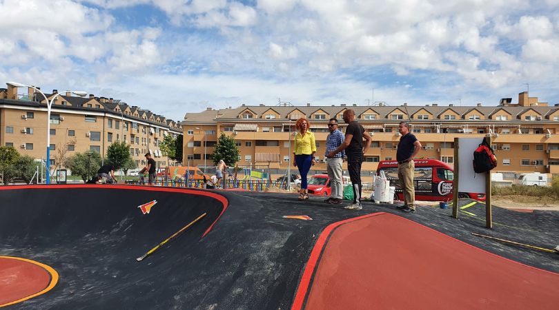 Las obras del pump track avanzan a muy buen ritmo