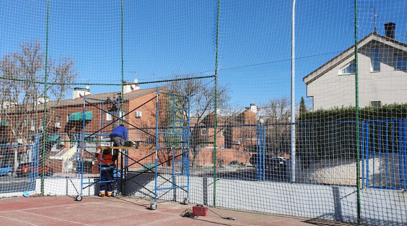 Mejoras en las pistas deportivas del parque del Agua