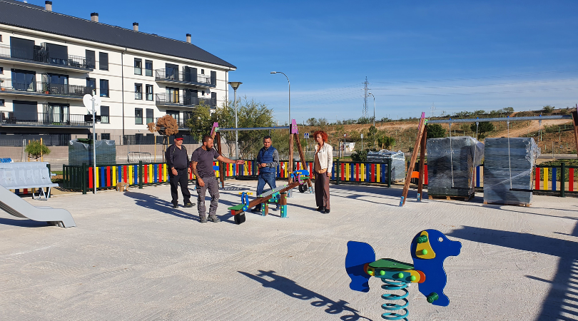 Construcción de un nuevo parque en la calle Dublín