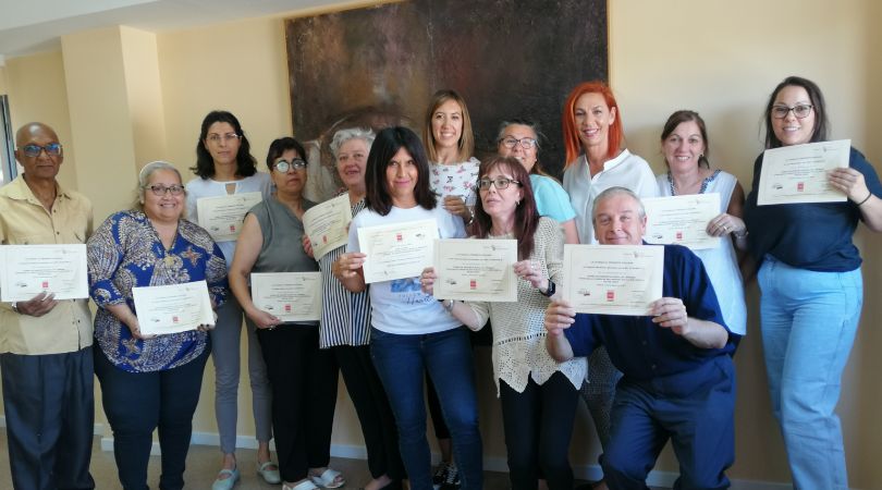 Finaliza el curso de gerontología