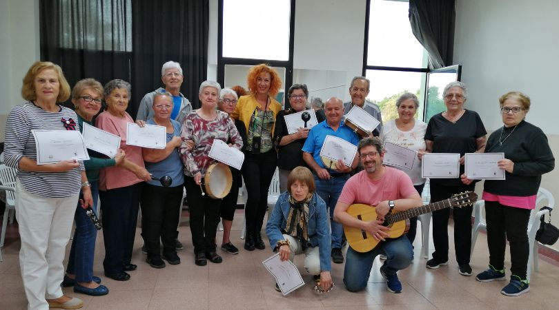 Finaliza el taller de musicoterapia dirigido a personas mayores