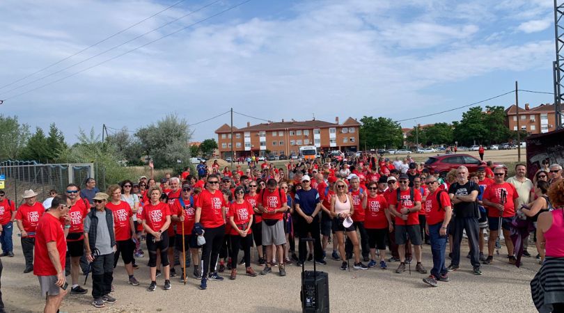 El buen tiempo acompañó a los senderistas que participaron en la ruta 19 del Camino de Cervantes que recorrió Velilla