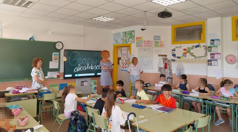 Entrañable agradecimiento de las niñas y niños 3ª B del CEIP Francisco Tomás y Valiente