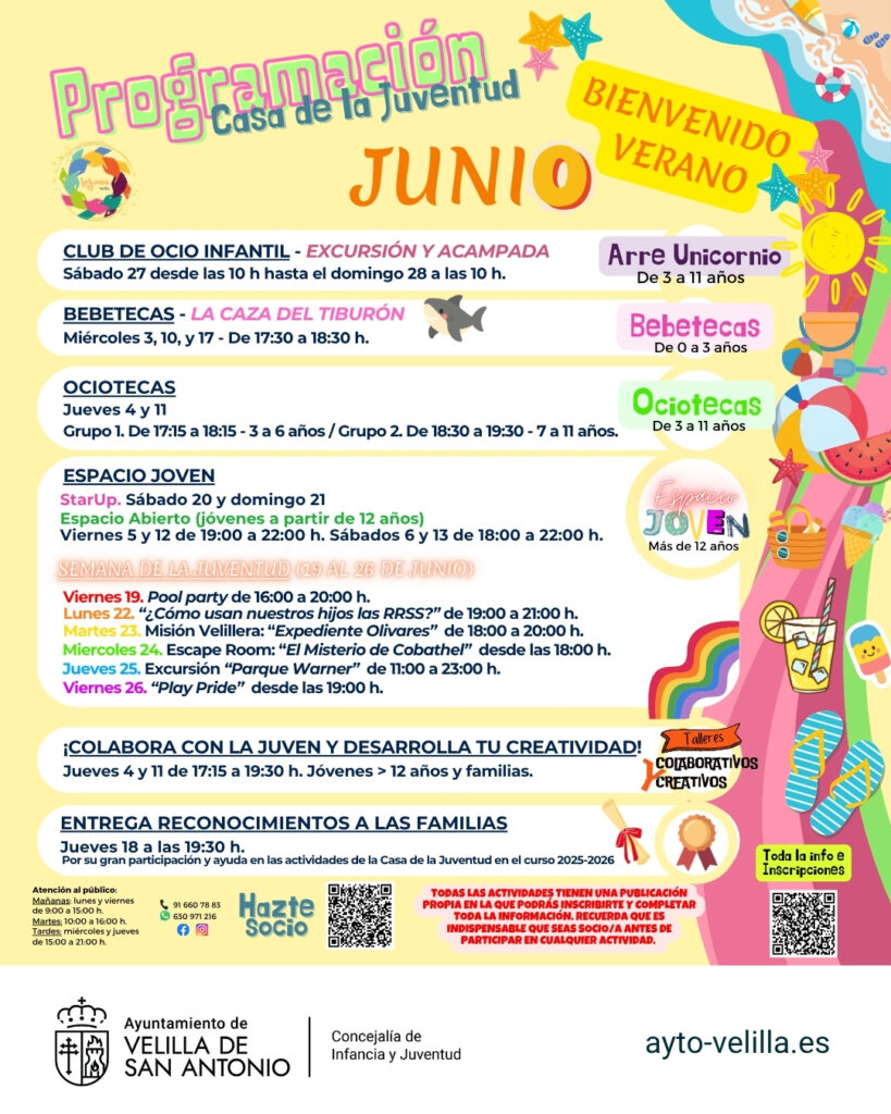 programacion juventud junio 2026