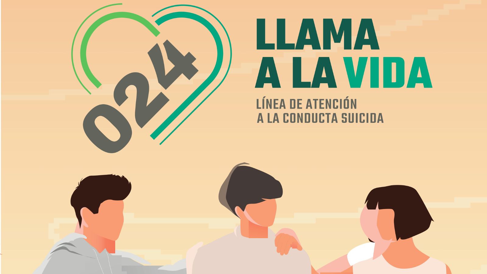 024 Línea de atención a la conducta suicida. Llama a la vida