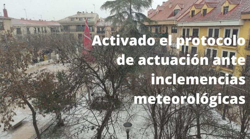 Activado el protocolo de actuación ante inclemencias meteorológicas