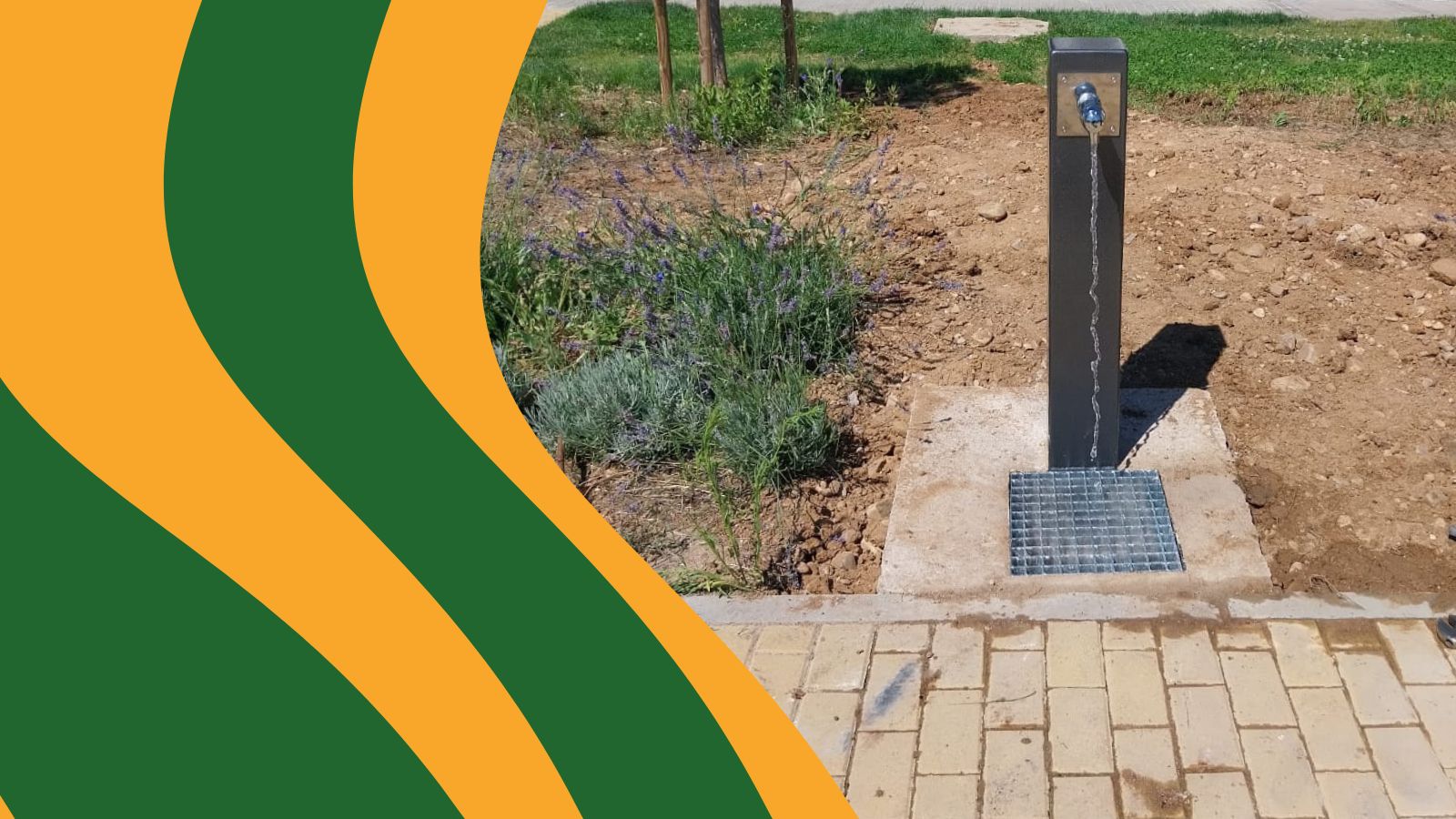 Instalación de fuentes en los parques de Velilla