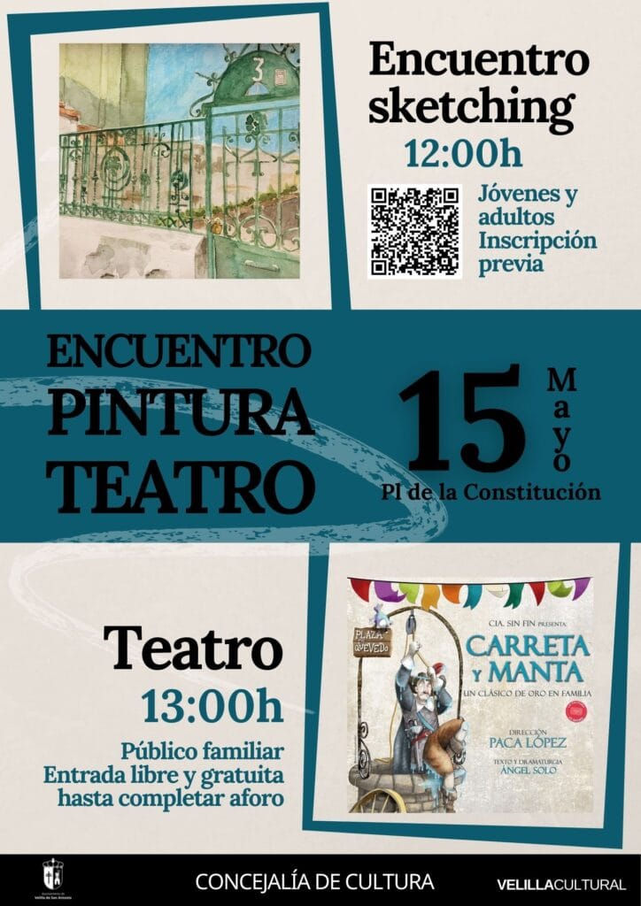 cartel encuentro pintura teatro