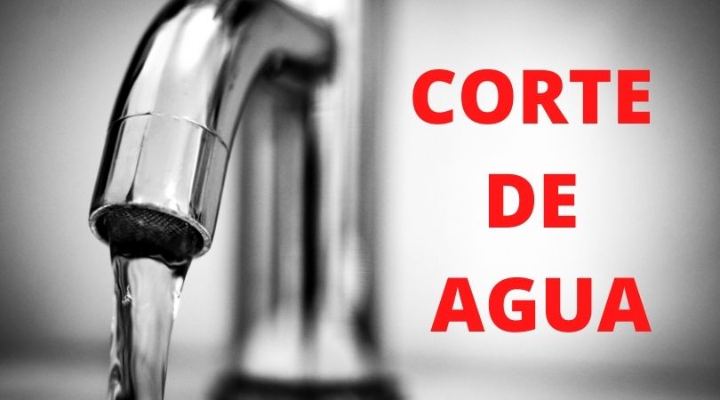 Corte de agua el día 6 de octubre