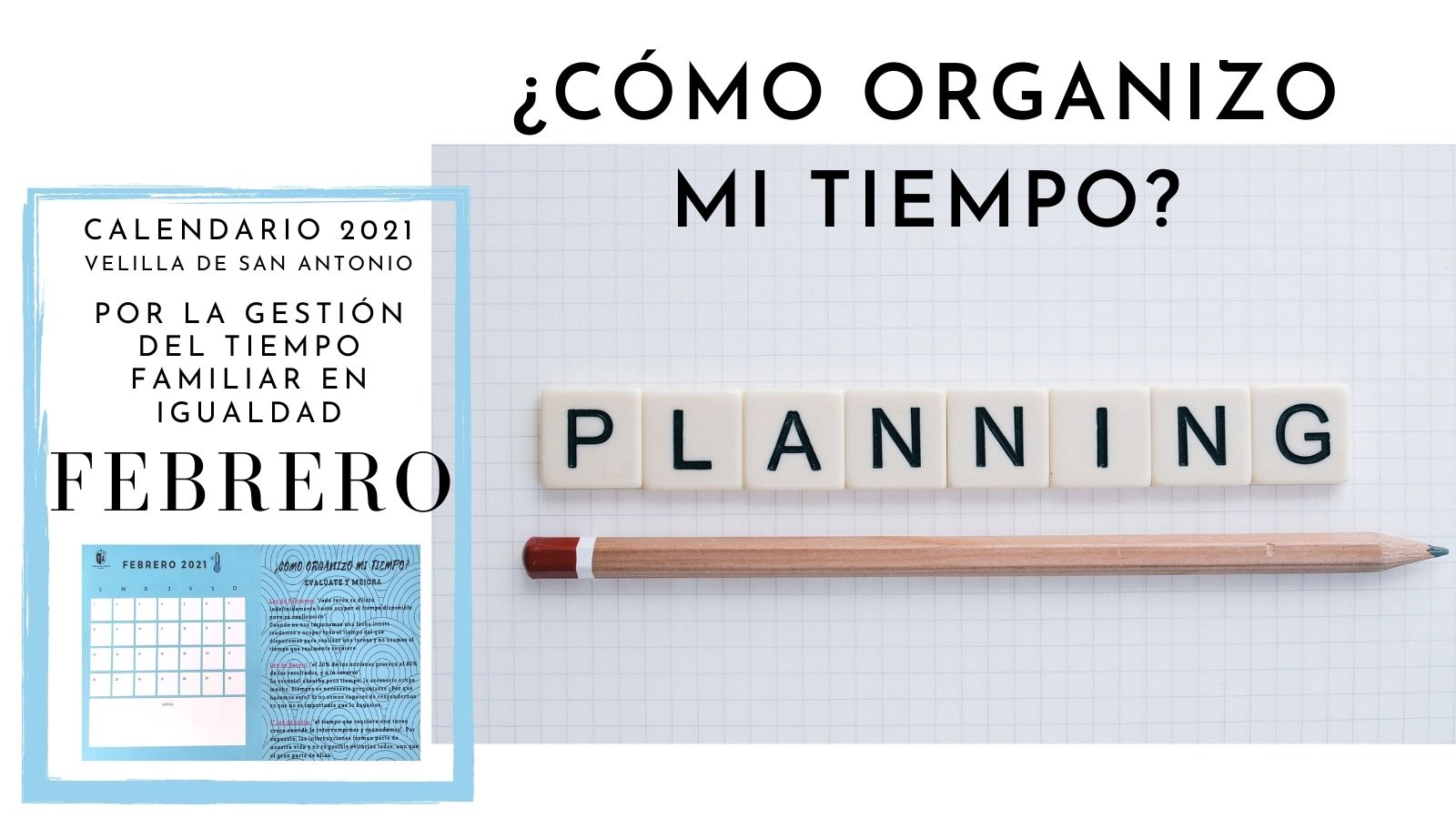 12 meses por la igualdad. Febrero. ¿Cómo organizo mi tiempo?