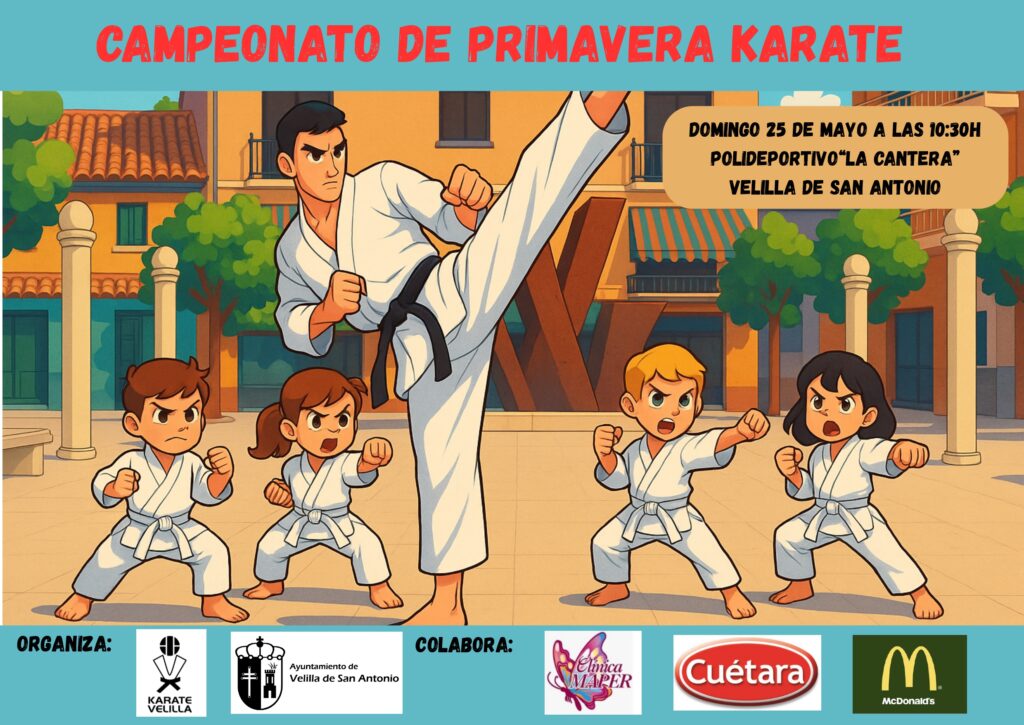 cartel campeonato primavera de karate 2025
