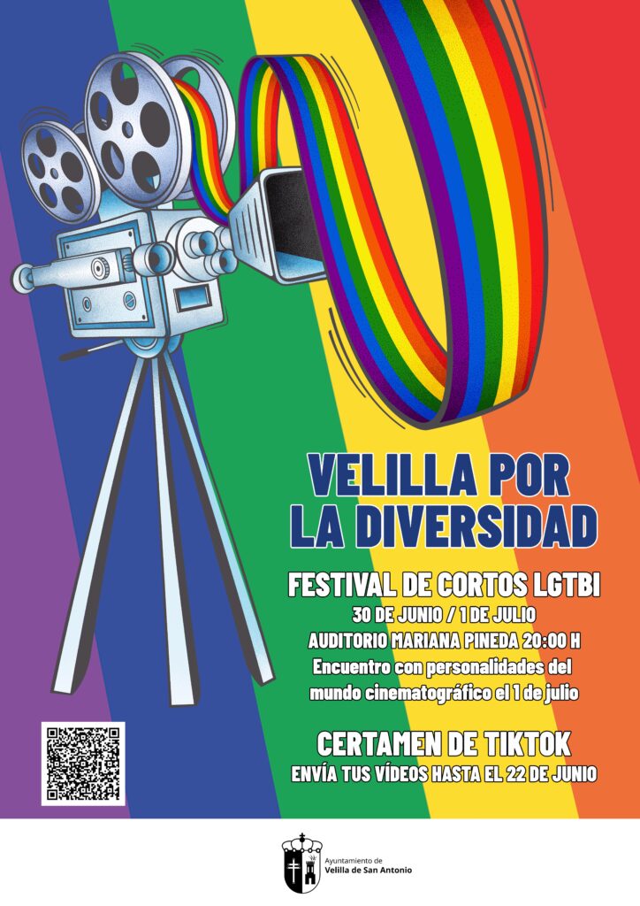 cartel festival v3 lgtbi velilla de san antonio fondo arcoirirs