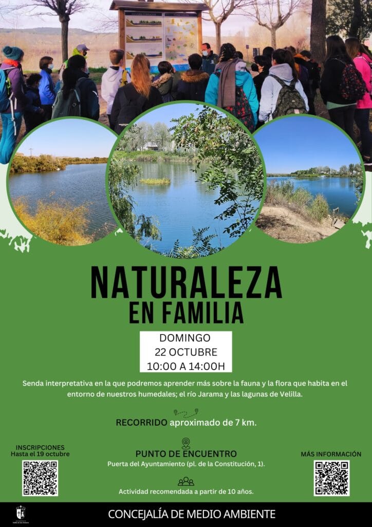 cartel naturaleza en familia 2023