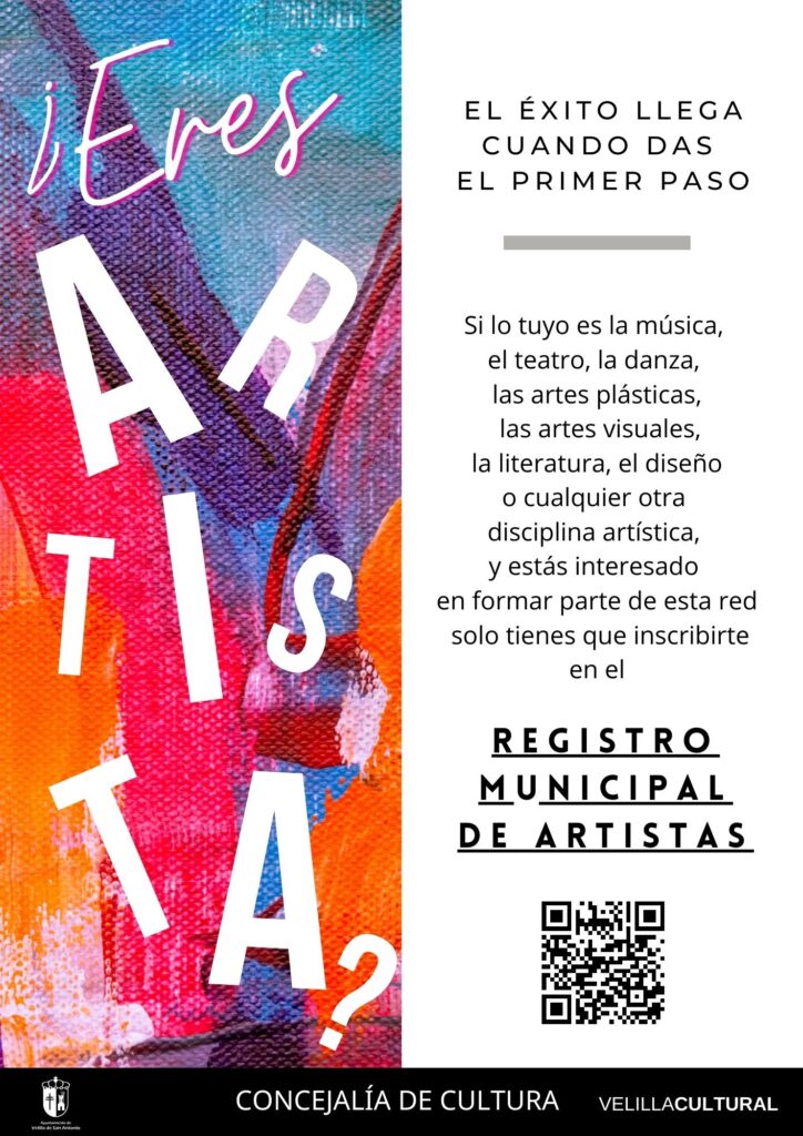 cartel registro municipal de artistas
