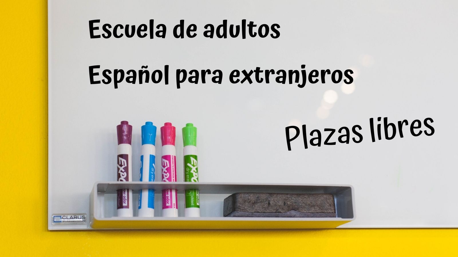 Plazas libres Escuela de adultos y Español para extranjeros