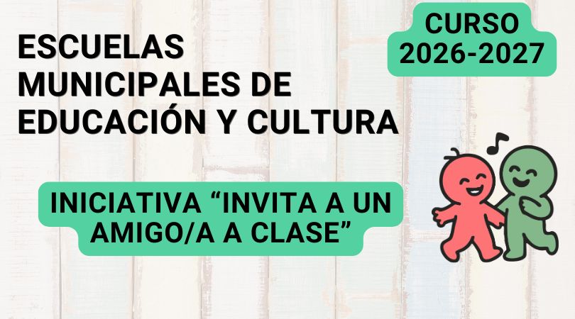 escuelas municipales invita a un amigo a clase