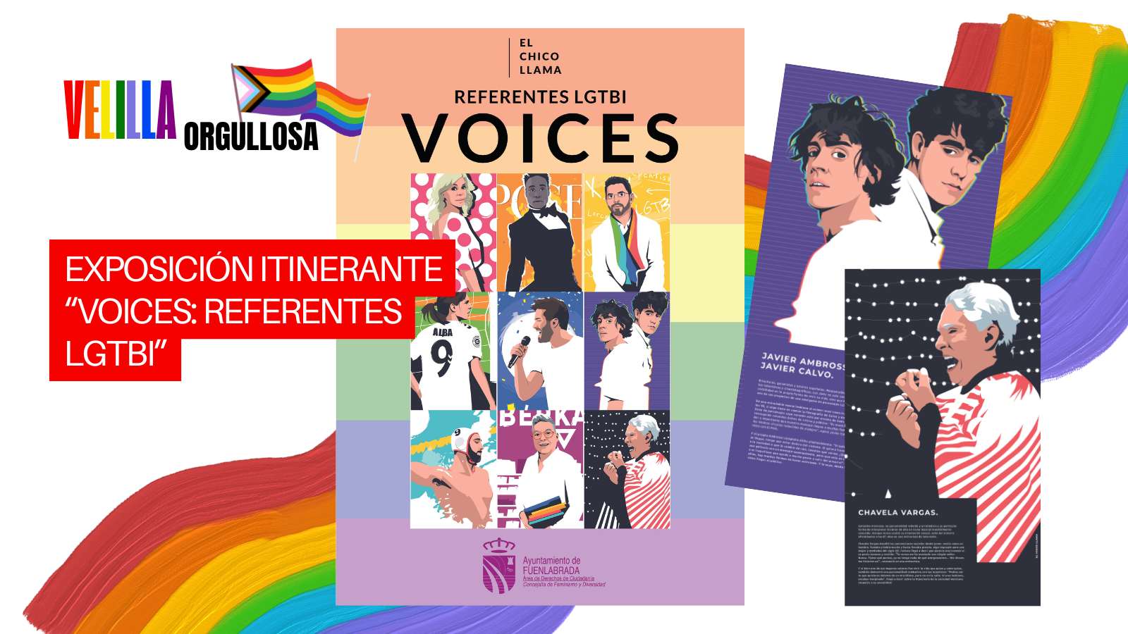Orgullo Velilla 2025 - Exposición Itinerante “VOICES: Referentes LGTBI”