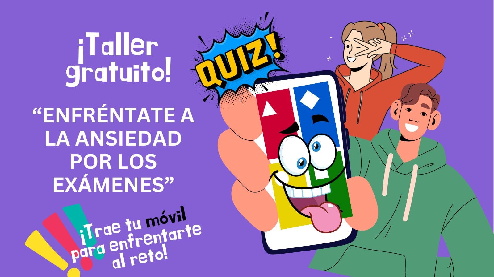 Taller “Enfréntate a la ansiedad por los exámenes” Taller “Enfréntate a la ansiedad por los exámenes”