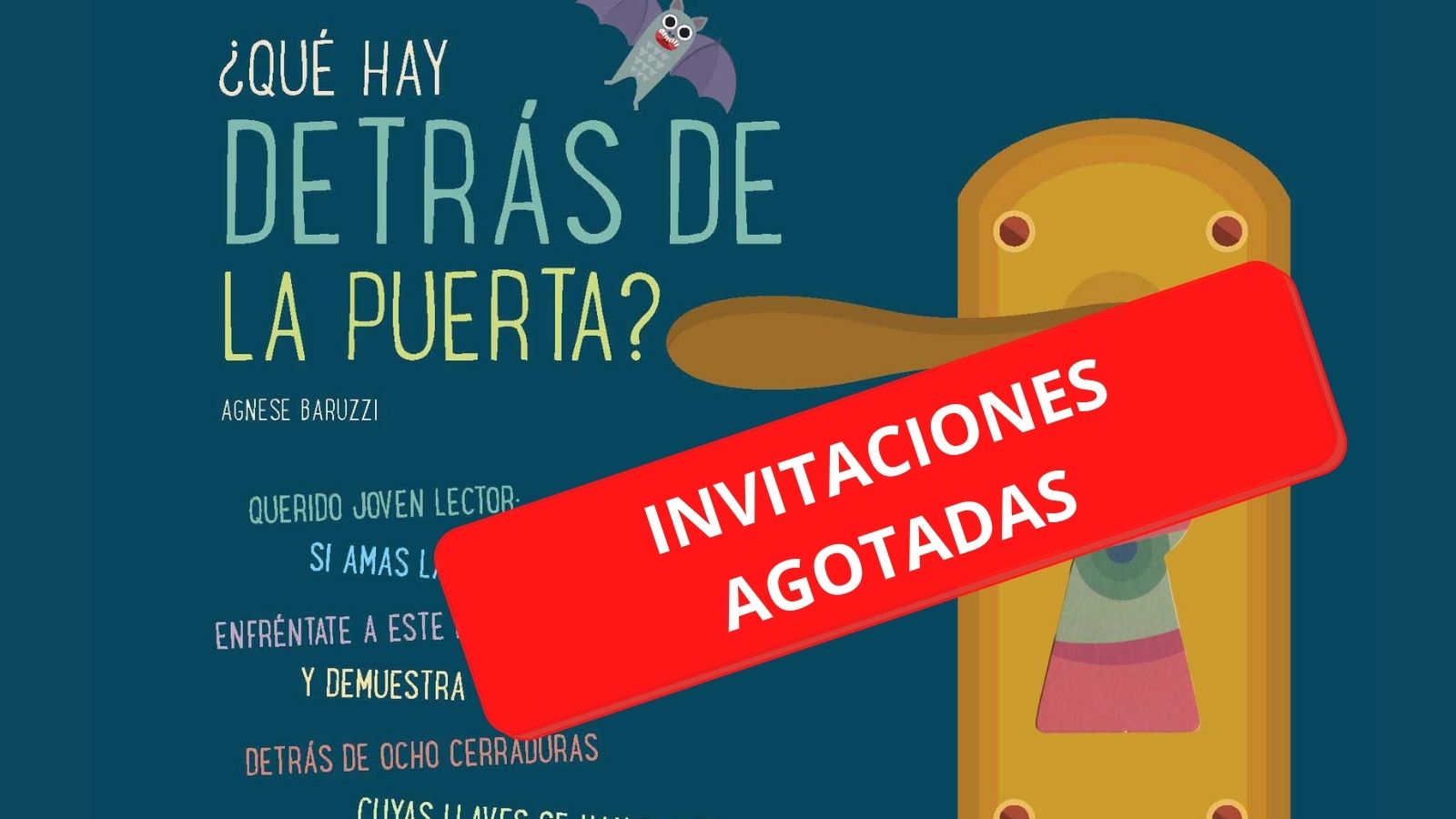 Cuentacuentos "¿Qué hay detrás de la puerta" de Esther Echevarría INVITACIONES AGOTADAS