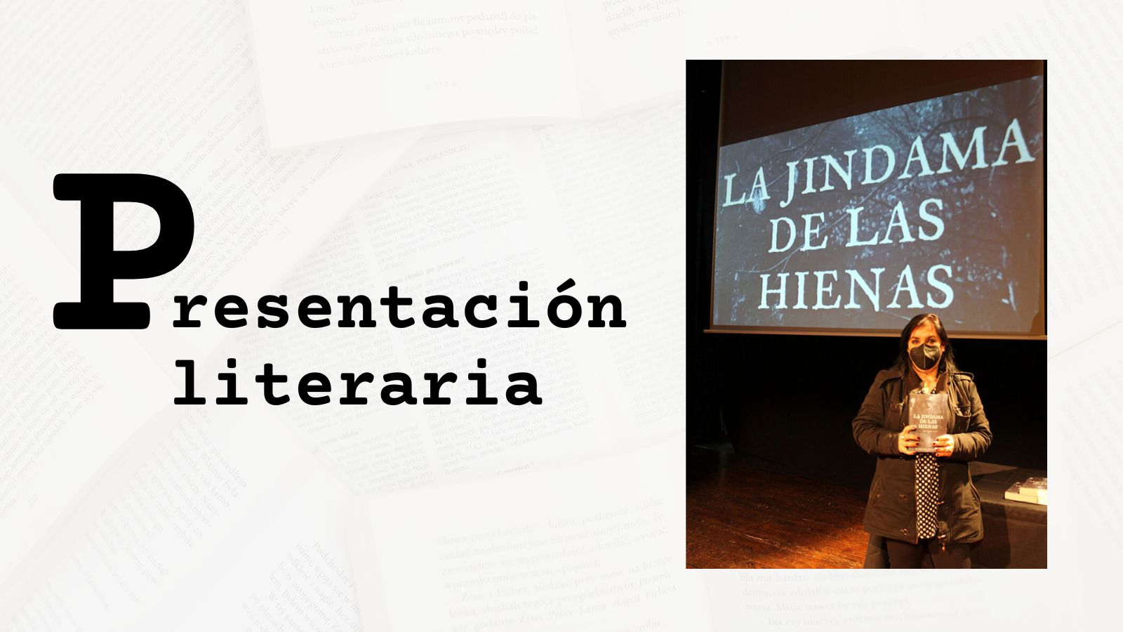 Presentación literaria.  "La Jindama de las Hienas" Raquel Fabián Sánchez