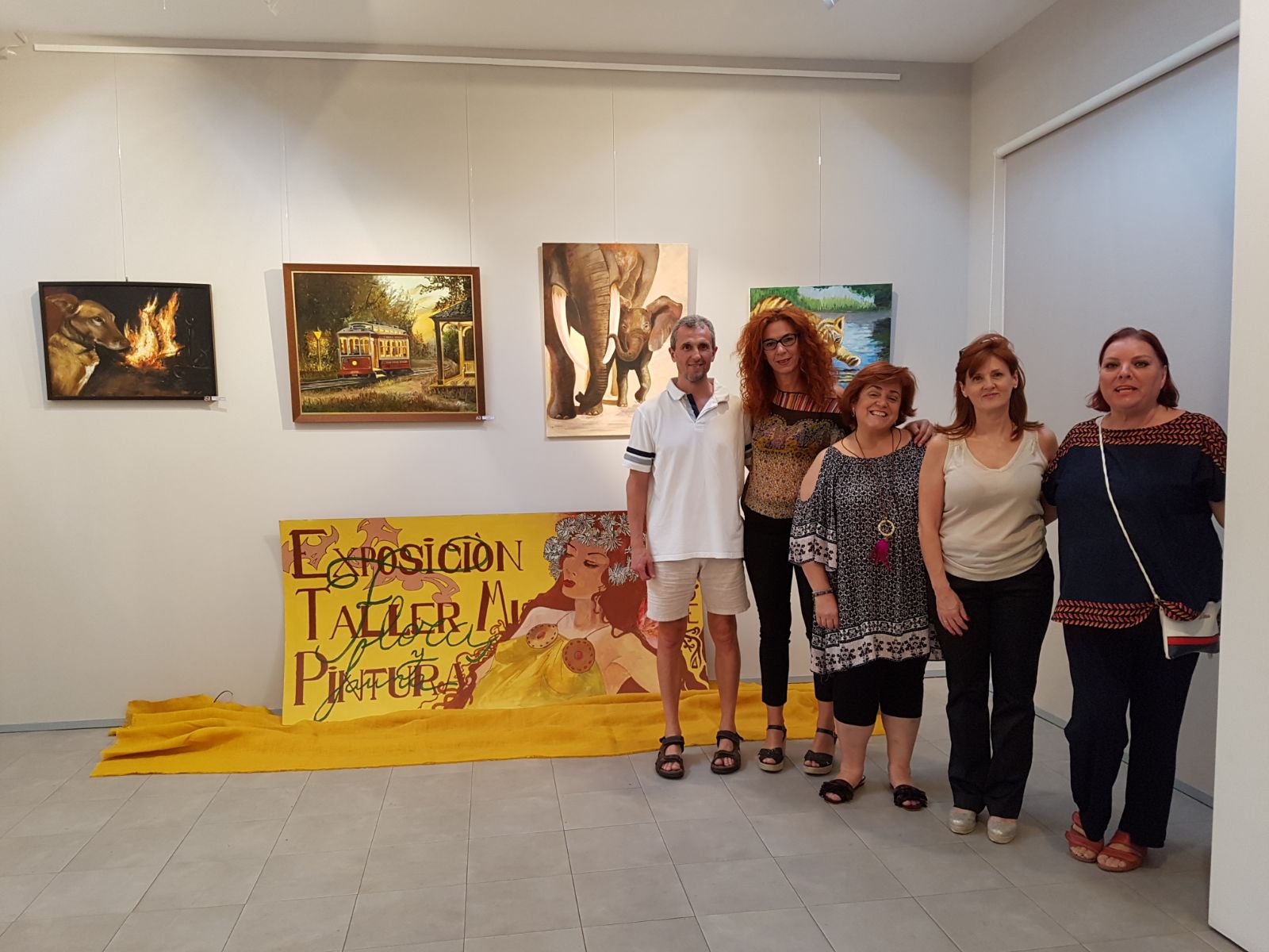 Inauguración de la exposición del Taller de Pintura Municipal