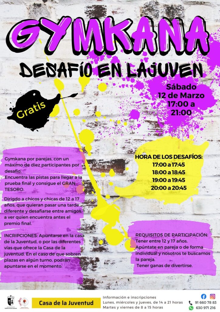 juventud marzo 2022 gymkana