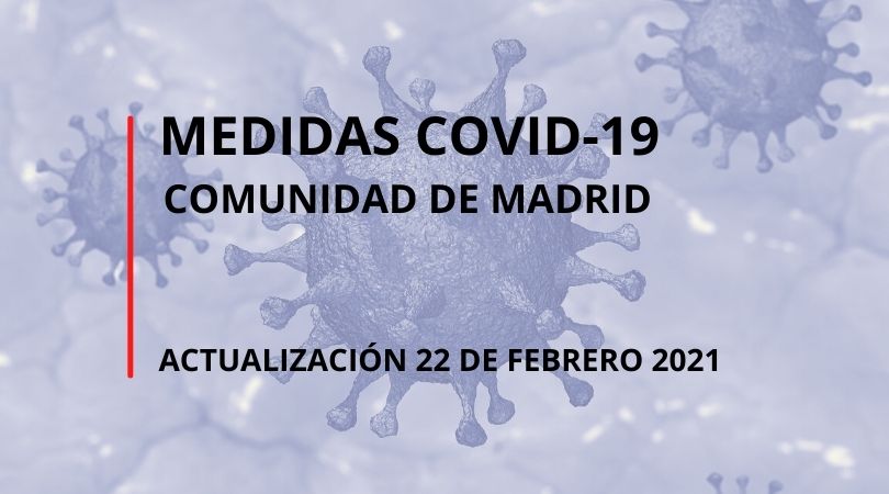 Actualización medidas COVID-19 de la Comunidad de Madrid