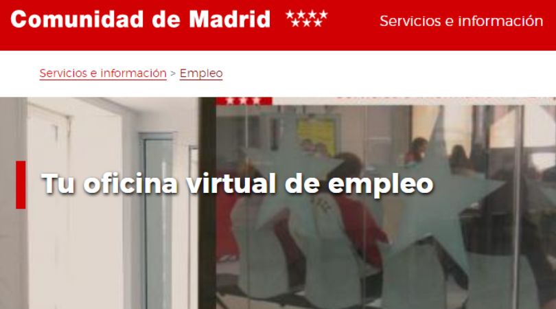 Oficina virtual de empleo Comunidad de Madrid