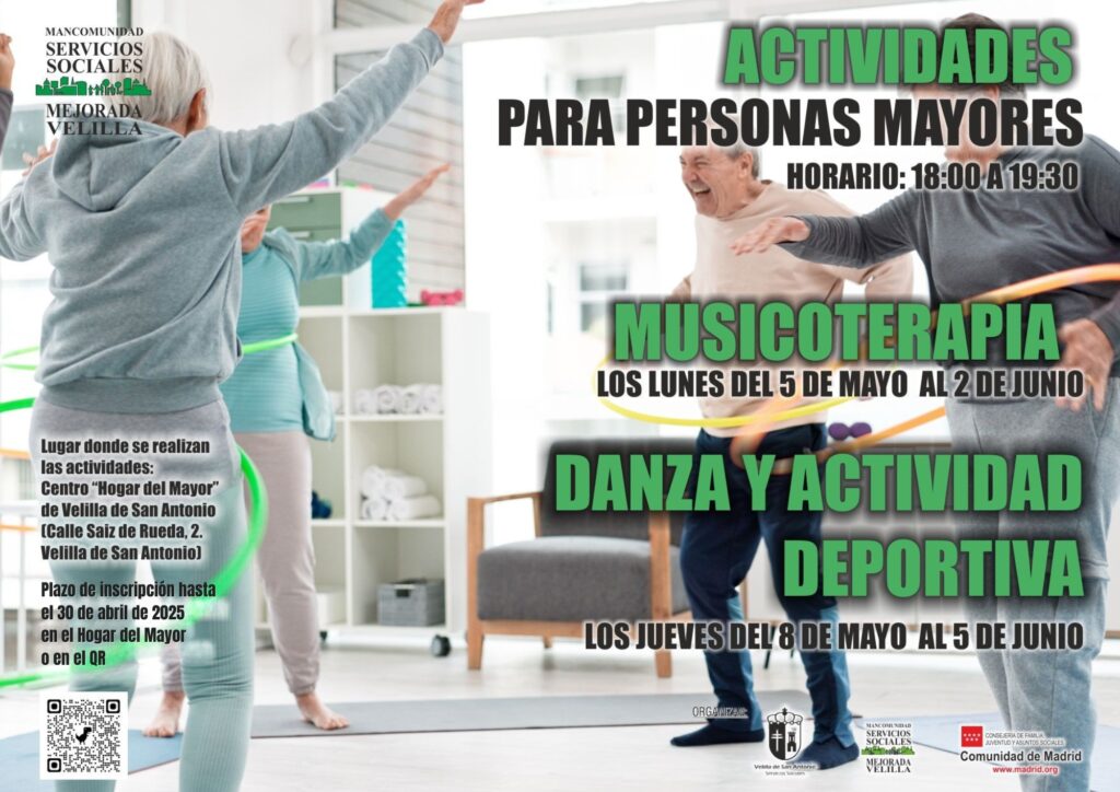 actividades mayores ssociales mayo junio 2025