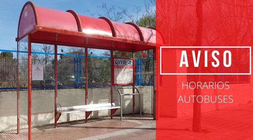 Aviso horarios autobuses 31 de agosto