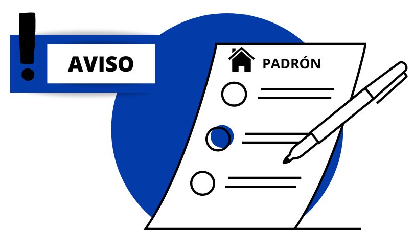 Aviso sobre trámites de padrón el día 19 de diciembre