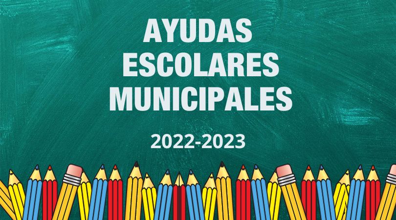 Ayudas escolares municipales, presentación de solicitudes del 3 al 17 de octubre