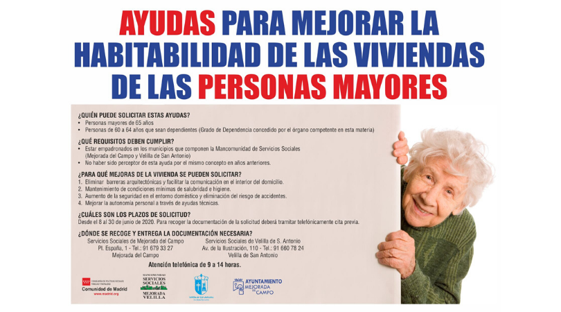 Ayudas para mejorar la habitabilidad de las viviendas de las personas mayores