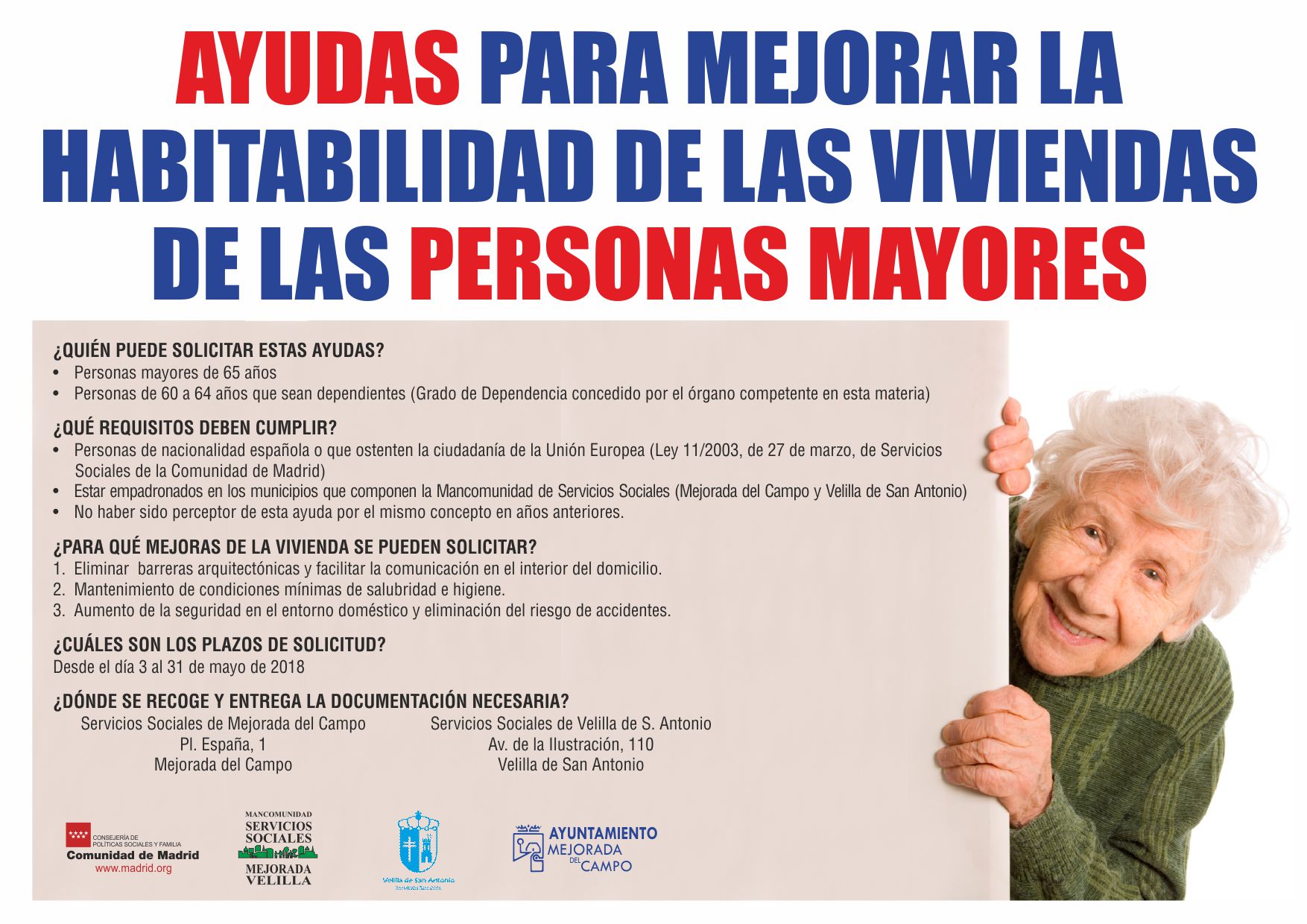 Ayudas para mejorar la habitabilidad de las viviendas de las personas mayores