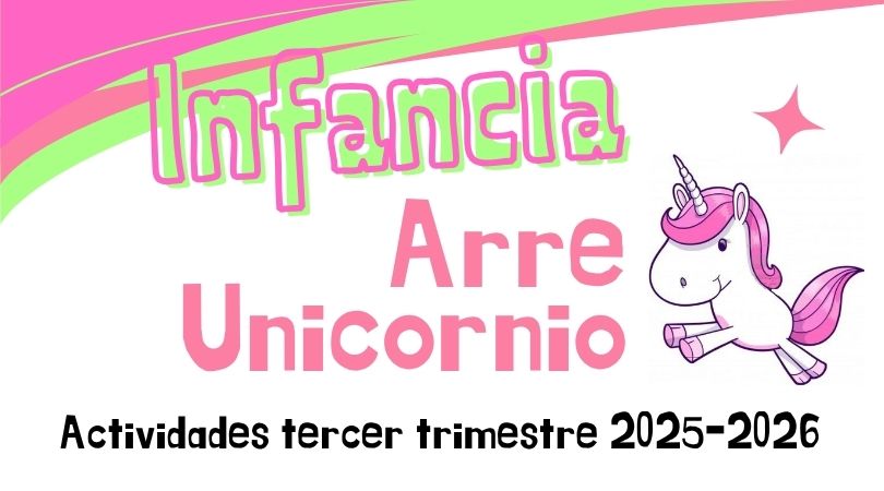 Actividades del Club de Ocio Infantil Arre Unicornio en el tercer trimestre 2025-2026