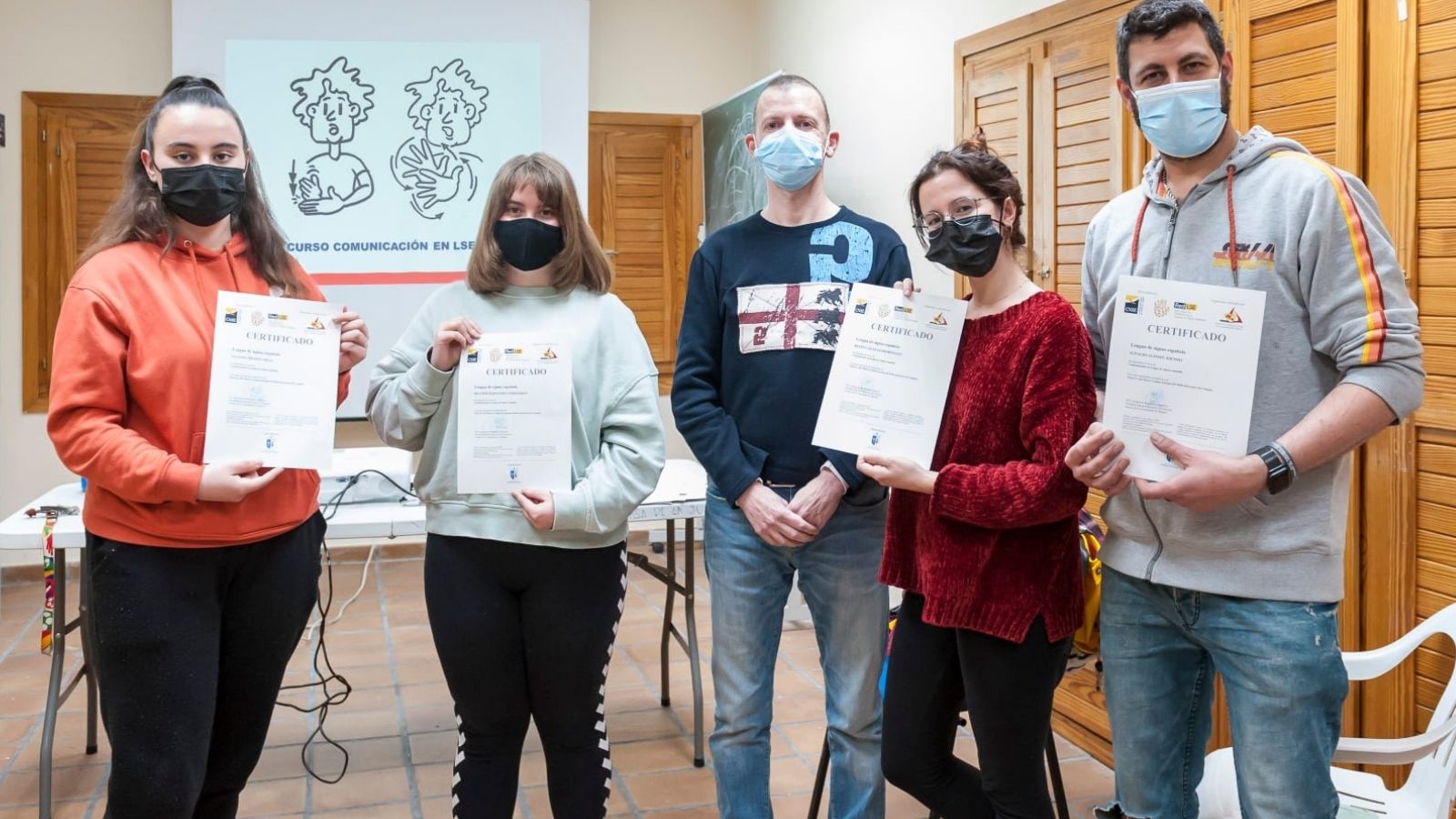 Clausura del curso de Lengua de Signos