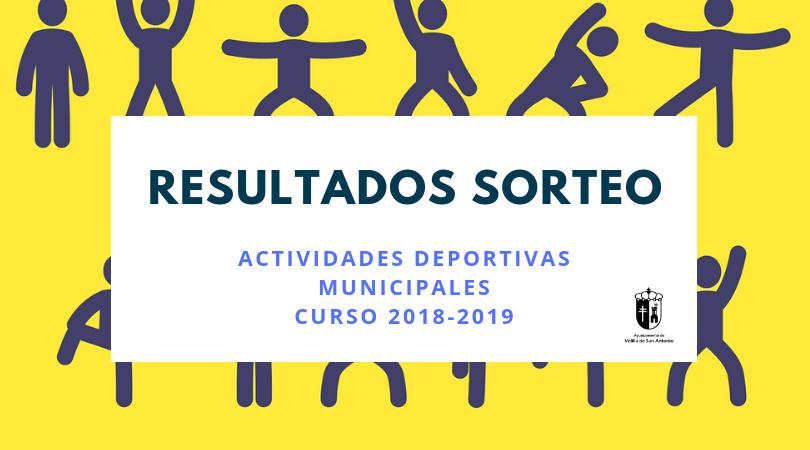 Resultados del sorteo de plazas actividades deportivas 2018-2019