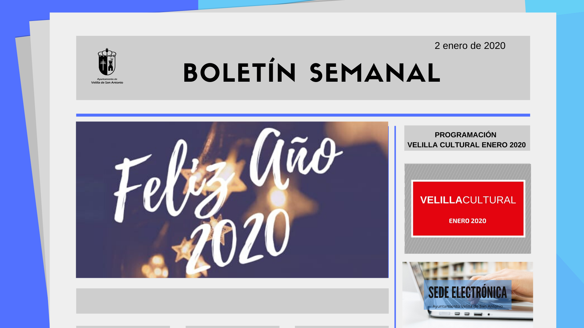 Boletín Semanal 1/2020