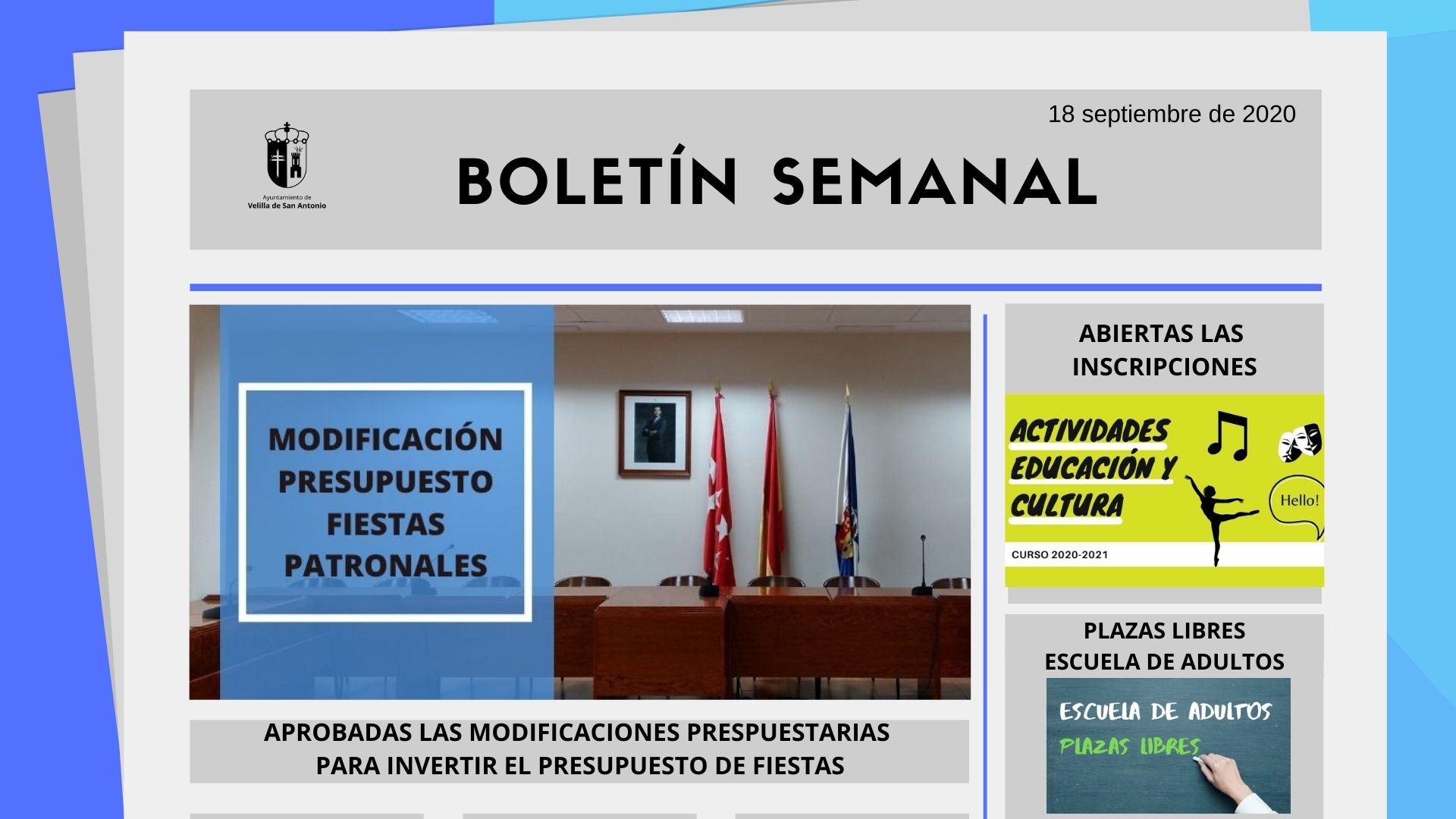 Boletín Semanal 38/2020